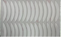 하얗고 회색 PTFE 쥐는 두 배의 측면 접착 테이프로 스케이트를 탑니다
