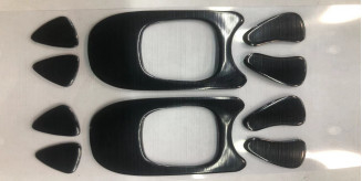 둥근 가장자리 자연 회색 및 검은 색 PTFE 마우스 스케이트 다층