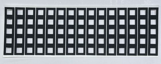 Custom Die-Cut Black EVA Foam Frame-Shaped Shockproof Gasket, Self-Adhesive Border Spacer Pad for Electronic Components