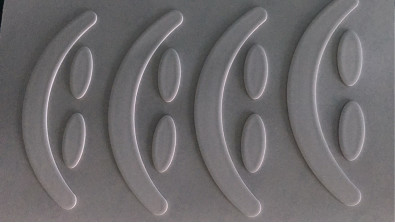 장비와 오브투라테우르를 섞는 페인트에서 0.45 밀리미터 두꺼운 플라스틱 다이 컷 PTFE 스케이트