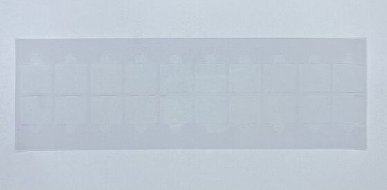 맞춤형 다이 커트 선명한 PET 보호 필름 탭, 전자 부품에 대한 20-Up 껍질 벗기 투명한 보호 스티커