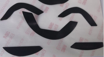 0.7 밀리미터 짙은 회색 쥐 피트 PTFE 고온 UPE 글라이드 스케이트
